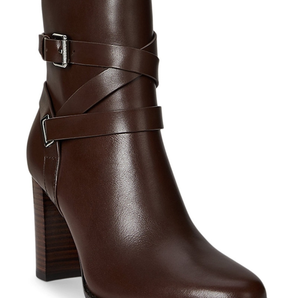 Lauren Ralph Lauren Chocolate Heeled Boots